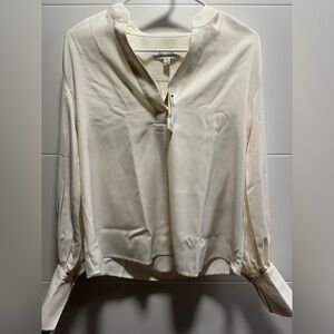 Banana Republic Cream V-Neck Blouse